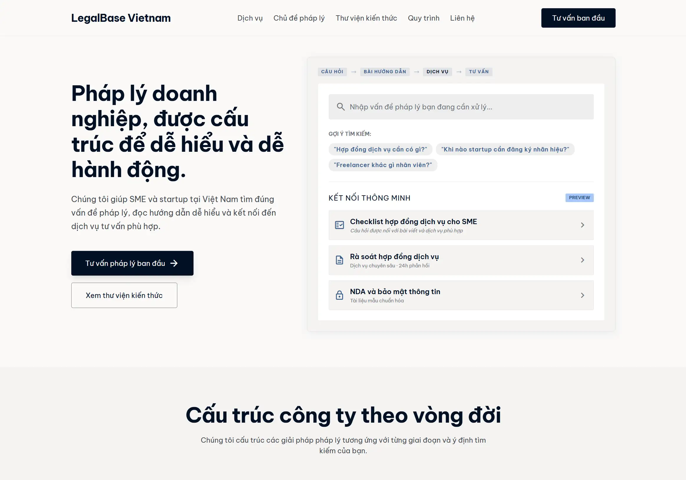 Demo website SEO-ready LegalBase